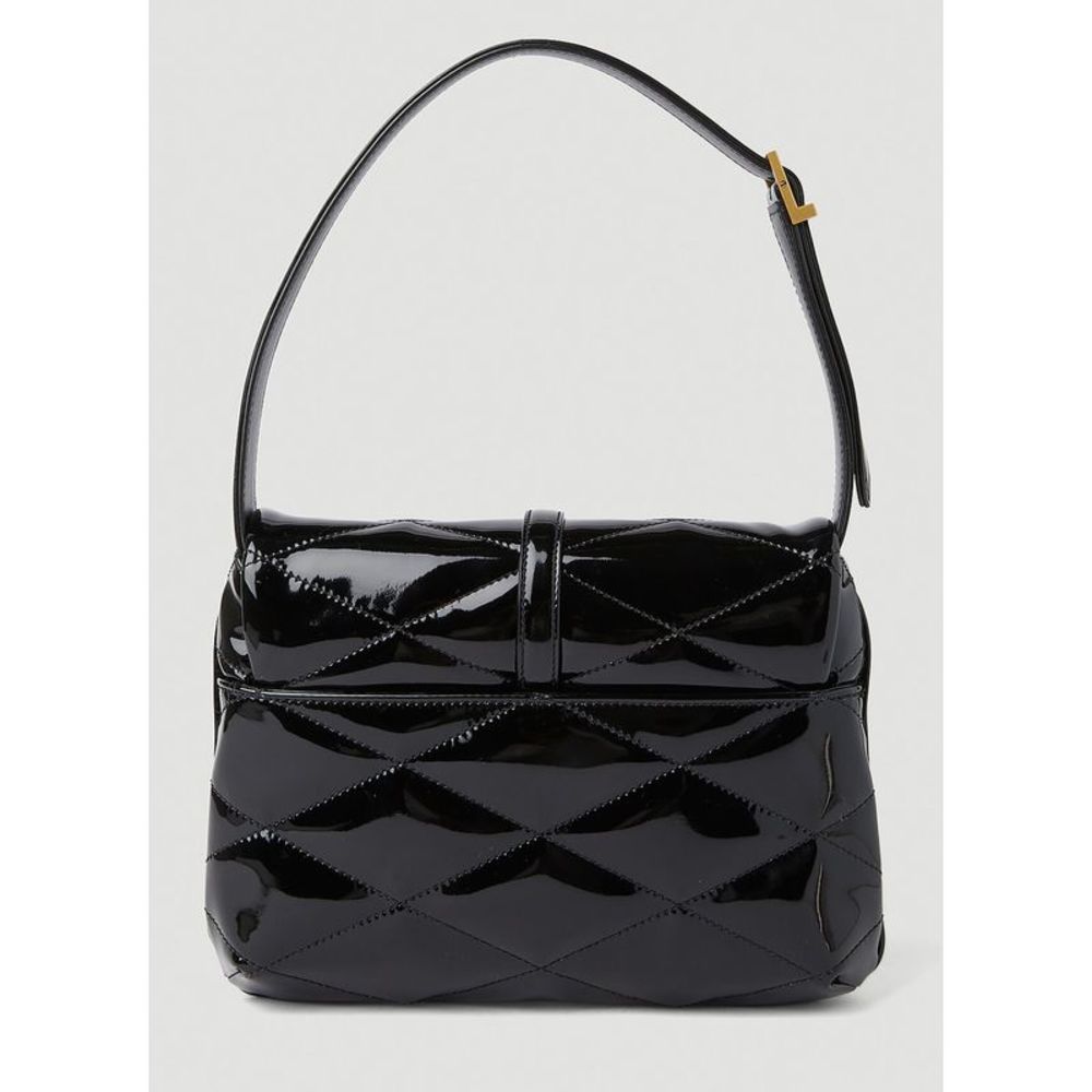 SAINT LAURENT 5A7 Padded Shoulder Bag in Black - Picture 3 of 6